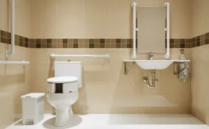 As medidas para banheiro acessível