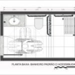 Como projetar banheiro acessível na planta baixa?