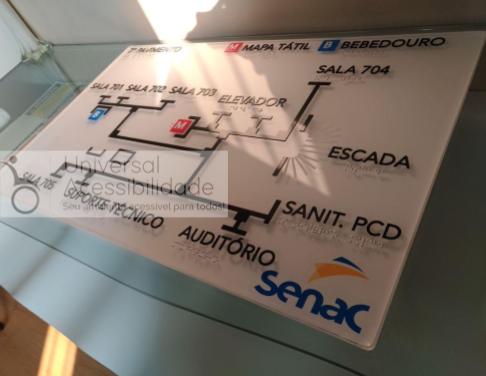 mapa tátil senac