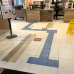 piso de acessibilidade franquia burguer king
