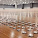 piso direcional em inox em madeira instituto pele