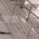 piso direcional em inox para escadas instituto pele