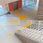 piso tatil direcional e escadas sesi