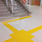 piso tátil PVC Placa