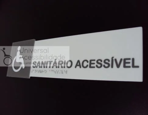 placa braile banheiro