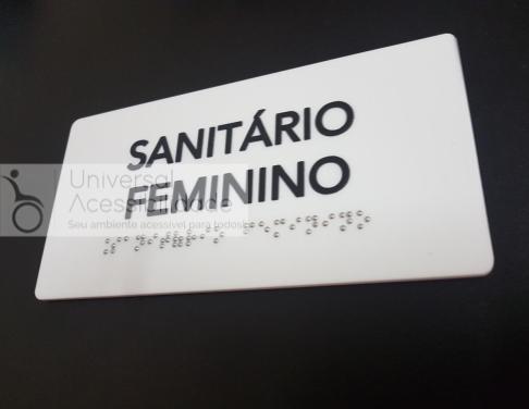 placa braile feminino