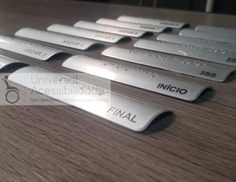 placas braile andares