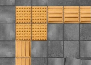 Piso tátil de concreto 25×25: características e benefícios